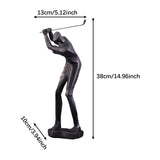 Maxbell Golf Themed Figurine Aesthetic Human Sculpture for Room Wedding Housewaiming 813B