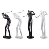 Maxbell Golf Themed Figurine Aesthetic Human Sculpture for Room Wedding Housewaiming 813B