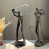 Maxbell Golf Themed Figurine Aesthetic Human Sculpture for Room Wedding Housewaiming 813B