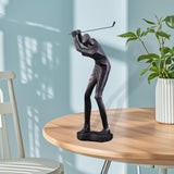 Maxbell Golf Themed Figurine Aesthetic Human Sculpture for Room Wedding Housewaiming 813B