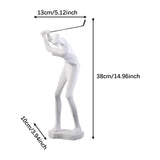 Maxbell Golf Themed Figurine Aesthetic Human Sculpture for Room Wedding Housewaiming 813W
