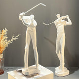 Maxbell Golf Themed Figurine Aesthetic Human Sculpture for Room Wedding Housewaiming 813W