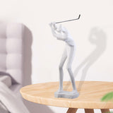 Maxbell Golf Themed Figurine Aesthetic Human Sculpture for Room Wedding Housewaiming 813W