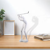 Maxbell Golf Themed Figurine Aesthetic Human Sculpture for Room Wedding Housewaiming 813W