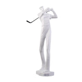 Maxbell Golf Themed Figurine Aesthetic Human Sculpture for Room Wedding Housewaiming 814W