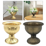 Maxbell Floral Arranger Plant Vase Plant Pot for Restaurant Living Room Dining Table Gold