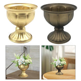 Maxbell Floral Arranger Plant Vase Plant Pot for Restaurant Living Room Dining Table Gold