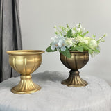 Maxbell Floral Arranger Plant Vase Plant Pot for Restaurant Living Room Dining Table Gold
