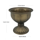 Maxbell Floral Arranger Plant Vase Plant Pot for Restaurant Living Room Dining Table Brass