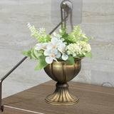 Maxbell Floral Arranger Plant Vase Plant Pot for Restaurant Living Room Dining Table Brass