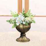Maxbell Floral Arranger Plant Vase Plant Pot for Restaurant Living Room Dining Table Brass