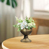 Maxbell Floral Arranger Plant Vase Plant Pot for Restaurant Living Room Dining Table Brass