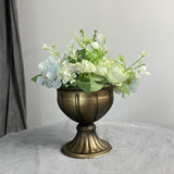 Maxbell Floral Arranger Plant Vase Plant Pot for Restaurant Living Room Dining Table Brass