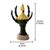 Maxbell Incense Burner Spooky Desktop Tabletop Decoration for Farmhouse Office Party Black