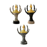 Maxbell Incense Burner Spooky Desktop Tabletop Decoration for Farmhouse Office Party Black