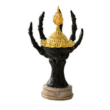 Maxbell Incense Burner Spooky Desktop Tabletop Decoration for Farmhouse Office Party Black