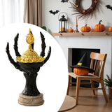 Maxbell Incense Burner Spooky Desktop Tabletop Decoration for Farmhouse Office Party Black