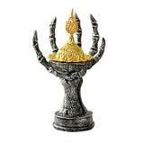 Maxbell Incense Burner Spooky Desktop Tabletop Decoration for Farmhouse Office Party Silver Black