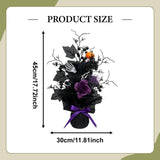 Maxbell Artificial Berry Tree Scary Pumpkin Skulls for Indoor Outdoor Party Supplies