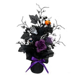 Maxbell Artificial Berry Tree Scary Pumpkin Skulls for Indoor Outdoor Party Supplies