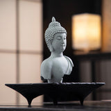 Maxbell Buddha Garden Statue Creative Art Craft Home Ornament for Patio Cabinet Desk
