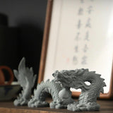 Maxbell Dragon Statue Set Gift Decorative Ornament Sculpture for Yard Shop Fireplace