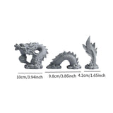 Maxbell Dragon Statue Set Gift Decorative Ornament Sculpture for Yard Shop Fireplace
