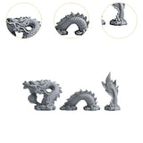 Maxbell Dragon Statue Set Gift Decorative Ornament Sculpture for Yard Shop Fireplace
