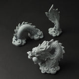 Maxbell Dragon Statue Set Gift Decorative Ornament Sculpture for Yard Shop Fireplace