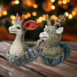 Maxbell Deer Planter Art Crafts Elk Plant Flowerpot for Living Room Entryway Outdoor 10cmx8.5cmx11.5cm