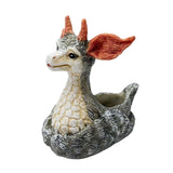 Maxbell Deer Planter Art Crafts Elk Plant Flowerpot for Living Room Entryway Outdoor 10cmx8.5cmx11.5cm