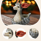 Maxbell Deer Planter Art Crafts Elk Plant Flowerpot for Living Room Entryway Outdoor 10cmx8.5cmx11.5cm