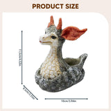 Maxbell Deer Planter Art Crafts Elk Plant Flowerpot for Living Room Entryway Outdoor 10cmx8.5cmx11.5cm