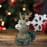 Maxbell Deer Planter Art Crafts Elk Plant Flowerpot for Living Room Entryway Outdoor 9cmx6.5cmx11.5cm