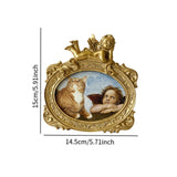 Maxbell Picture Frame Rustic Gifts Tabletop Display Oval Wall Art Luxury Retro Style