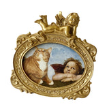 Maxbell Picture Frame Rustic Gifts Tabletop Display Oval Wall Art Luxury Retro Style