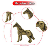 Maxbell Tea Pet Ornament Art Home Decor Horse Statue for Bookshelf Desk Drawing Room