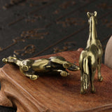 Maxbell Tea Pet Ornament Art Home Decor Horse Statue for Bookshelf Desk Drawing Room