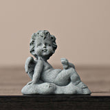 Maxbell Angel Statue Small Art Piece Decorative Figurine for Entrance Shelf Entryway