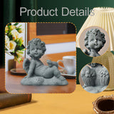 Maxbell Angel Statue Small Art Piece Decorative Figurine for Entrance Shelf Entryway
