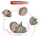 Maxbell Buddha Statue Desktop Collectible Decorative Buddhist Figurine for Bookshelf