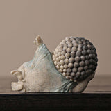 Maxbell Buddha Statue Desktop Collectible Decorative Buddhist Figurine for Bookshelf