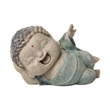 Maxbell Buddha Statue Desktop Collectible Decorative Buddhist Figurine for Bookshelf