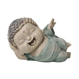 Maxbell Buddha Statue Desktop Collectible Decorative Buddhist Figurine for Bookshelf