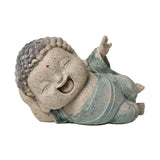 Maxbell Buddha Statue Desktop Collectible Decorative Buddhist Figurine for Bookshelf