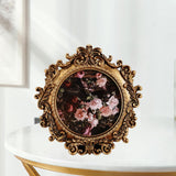 Maxbell Photo Frame Round DIY Easy to Install Photo Holder for Weddings Table Office