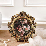 Maxbell Photo Frame Round DIY Easy to Install Photo Holder for Weddings Table Office