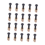 Maxbell 20Pcs Screw Nut Set for Furniture Repair Easy to Install Sturdy Carbon Steel