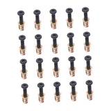Maxbell 20Pcs Screw Nut Set for Furniture Repair Easy to Install Sturdy Carbon Steel