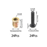 Maxbell 20Pcs Screw Nut Set for Furniture Repair Easy to Install Sturdy Carbon Steel